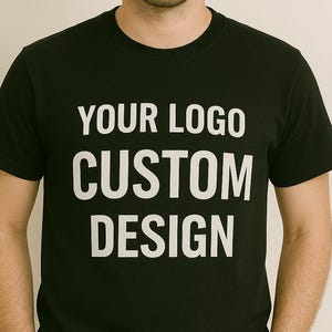t-shirt avec texte personnalisé | T-shirt avec logo et nom personnalisés | Cadeau unique pour lui | T-shirt en coton confortable