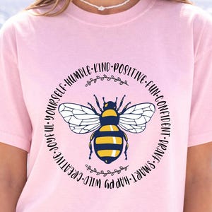 You Are Enough Shirt, Positive Affirmation Shirt, Mental Health Awareness Tee, Bee Graphic Shirt.