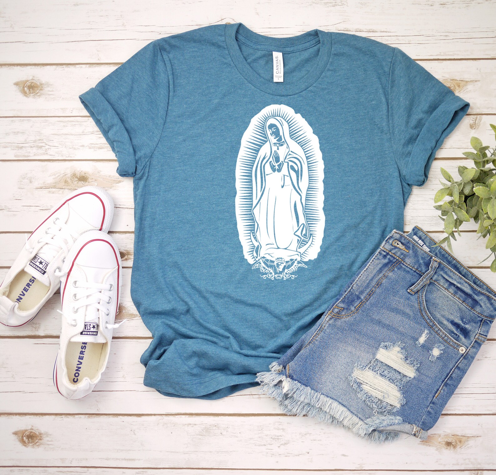Unisex Virgen De Guadalupe Shirt Virgin Mary Catholic Shirt | Etsy