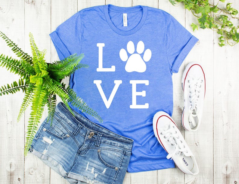 Dog Mom T-Shirt, Funny Paw Print (Women's Casual Fit) image 6