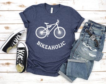 Bikeaholic T-Shirt: Funny Cycling Definition Design