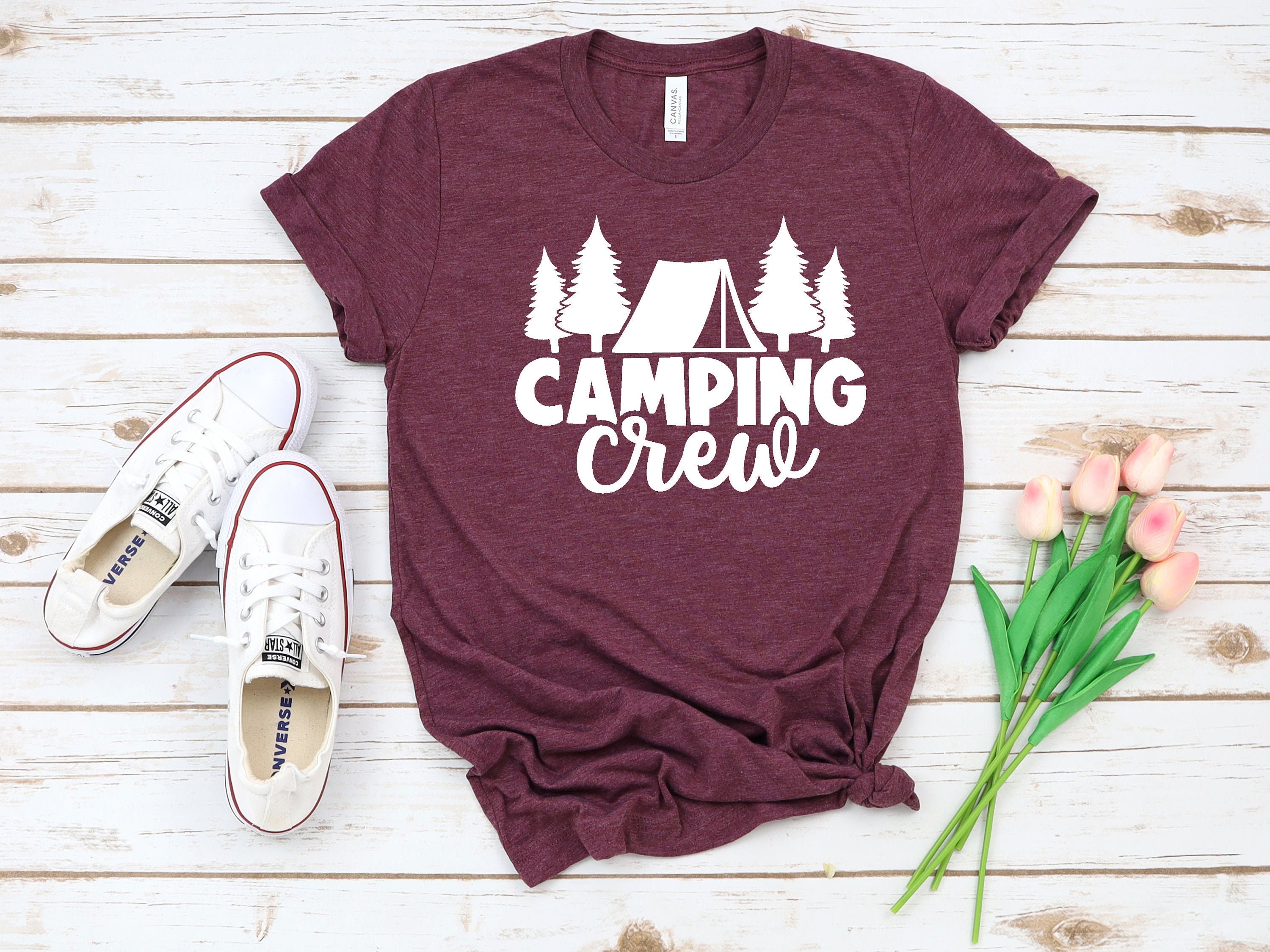 Camping Crew Shirt Camping Shirt Adventure Shirt Happy Etsy