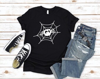 Halloween Spider Web Shirt: Unisex Costume Tee