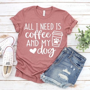 Funny Dog Mom T-Shirt: Coffee Lover Design, Casual Fit image 6