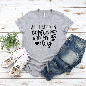 Funny Dog Mom T-Shirt: Coffee Lover Design, Casual Fit image 5