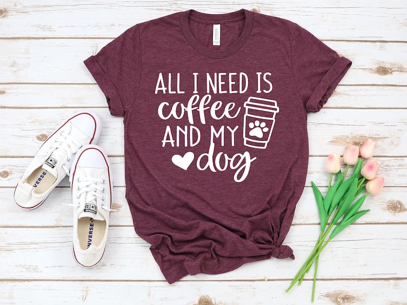 Funny Dog Mom T-Shirt: Coffee Lover Design, Casual Fit image 4