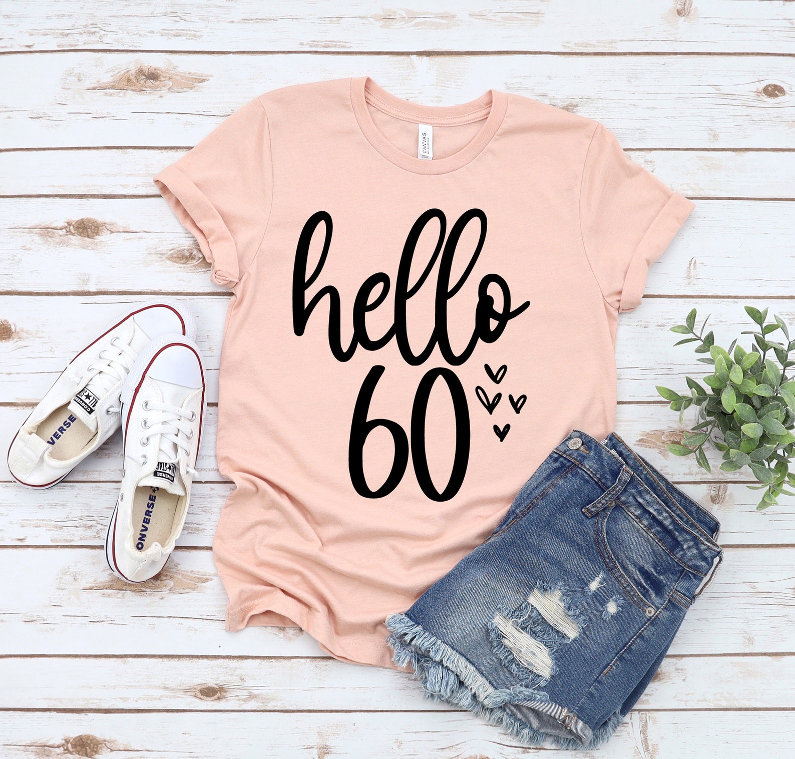 Hello 60 Shirt 60th Birthday Shirt 60th Birthday Gift | Etsy