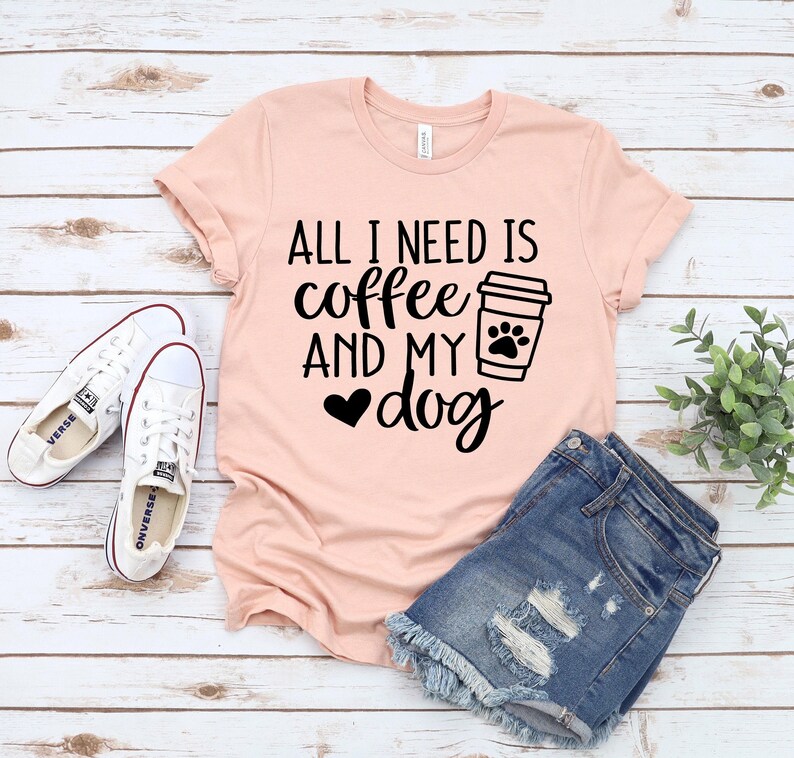 Funny Dog Mom T-Shirt: Coffee Lover Design, Casual Fit image 2