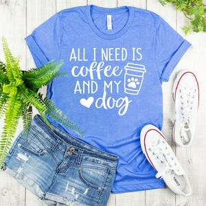 Funny Dog Mom T-Shirt: Coffee Lover Design, Casual Fit image 3