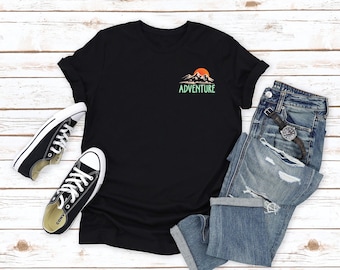 Adventure Awaits Shirt: Outdoors Hiking Camping Tee