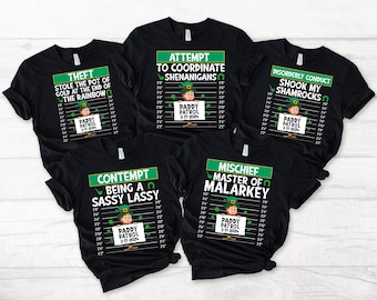 Funny St Patrick's Day Group T-Shirts: Custom Irish Drinking Shirts