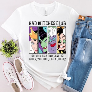 Camiseta del Club de las Brujas Malas: Maléfica vintage, camiseta divertida de Halloween