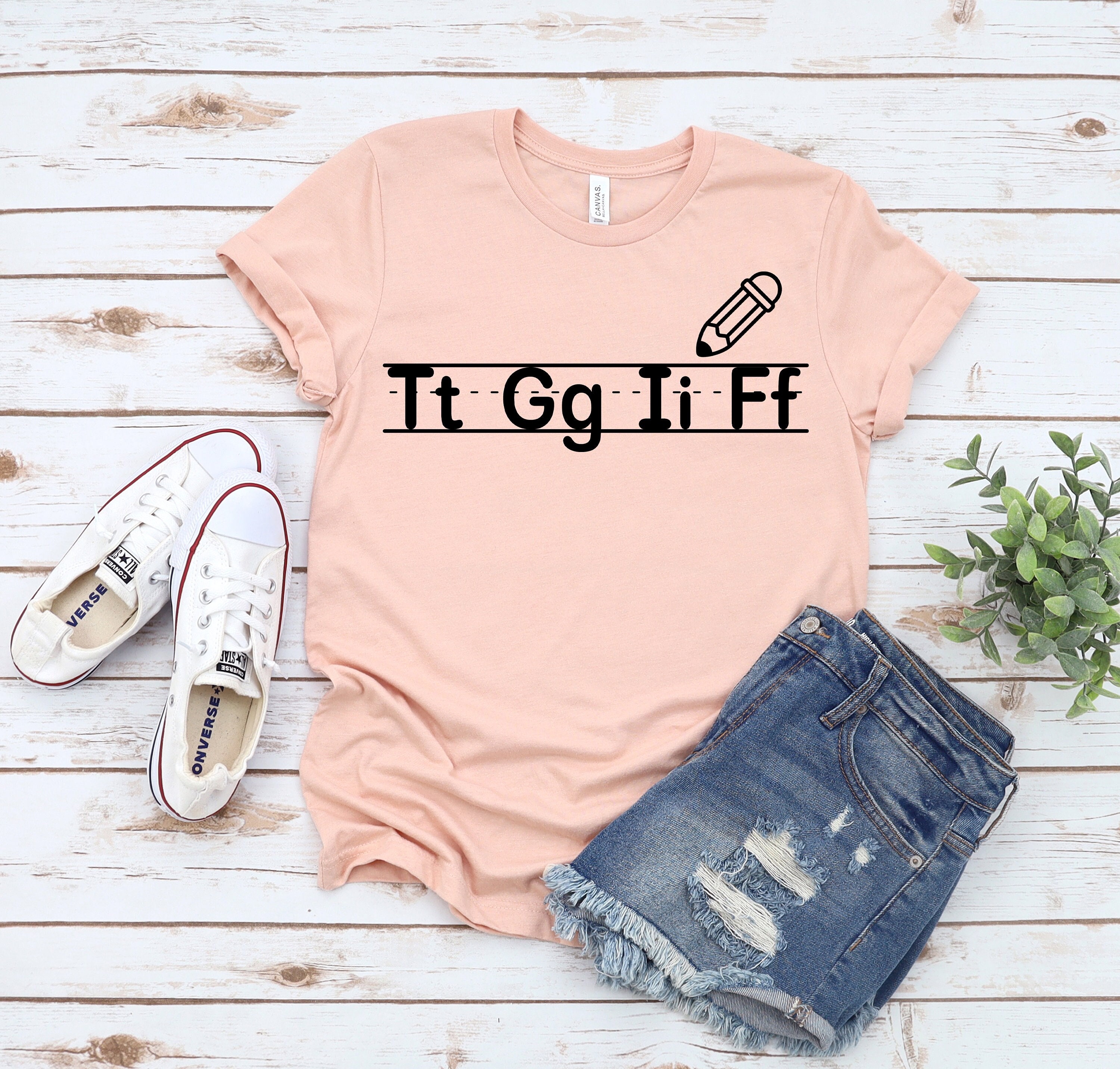 Tgif T-Shirt, Thank God It Is Friday Shirt, Back to School, Funny Teacher Gift, Learn to Letter T-Shirt, Gift for Teachers