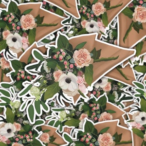 Flower Garden Stickers / Bouquet of Flowers Stickers / Flowers for You /  Must Have Flowers 12 Stickers Total 