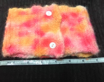 50/50 Angora/merino cowl; handknit neckwarmer made with handspun yarn