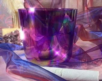 PURPLE AURA DIVINE, Philosopher’s Stone Singing, Aura Crystal Singing Bowl, on the 4th Octave, available in all chakras