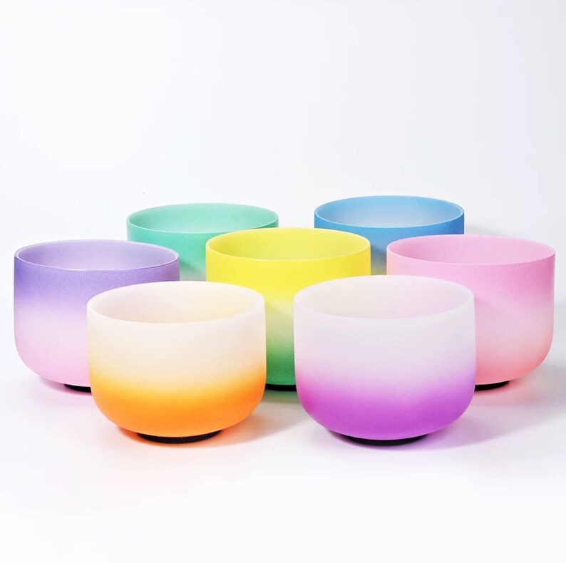 8\u2019 10\u2019 inch Solar Plexus E BALI\u2019S SUNSET Orange Crystal Quartz Singing Bowl Chakra Sacral D