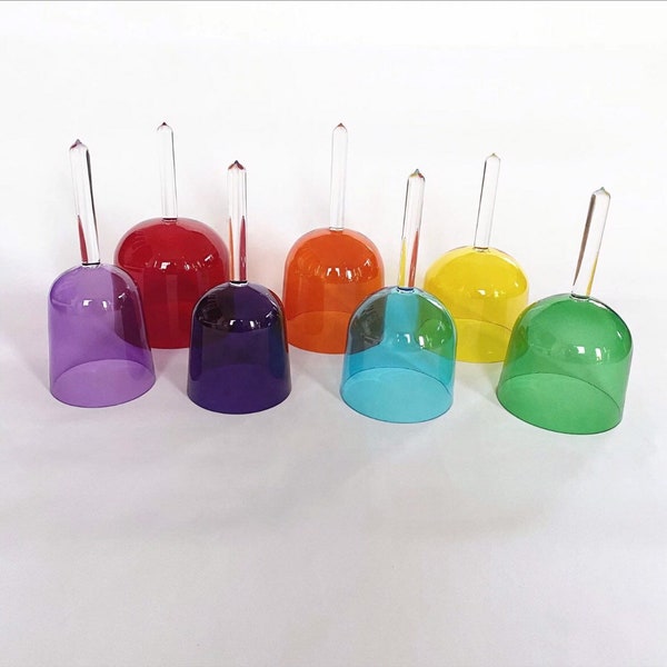 SWEET SINGING POPS, Hand-Held Crystal Singing Bowls, in all Chakra,  comes with mallet and fully padded bag