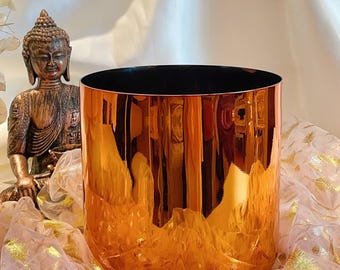 Rose Copper Gold Crystal Singing Bowl