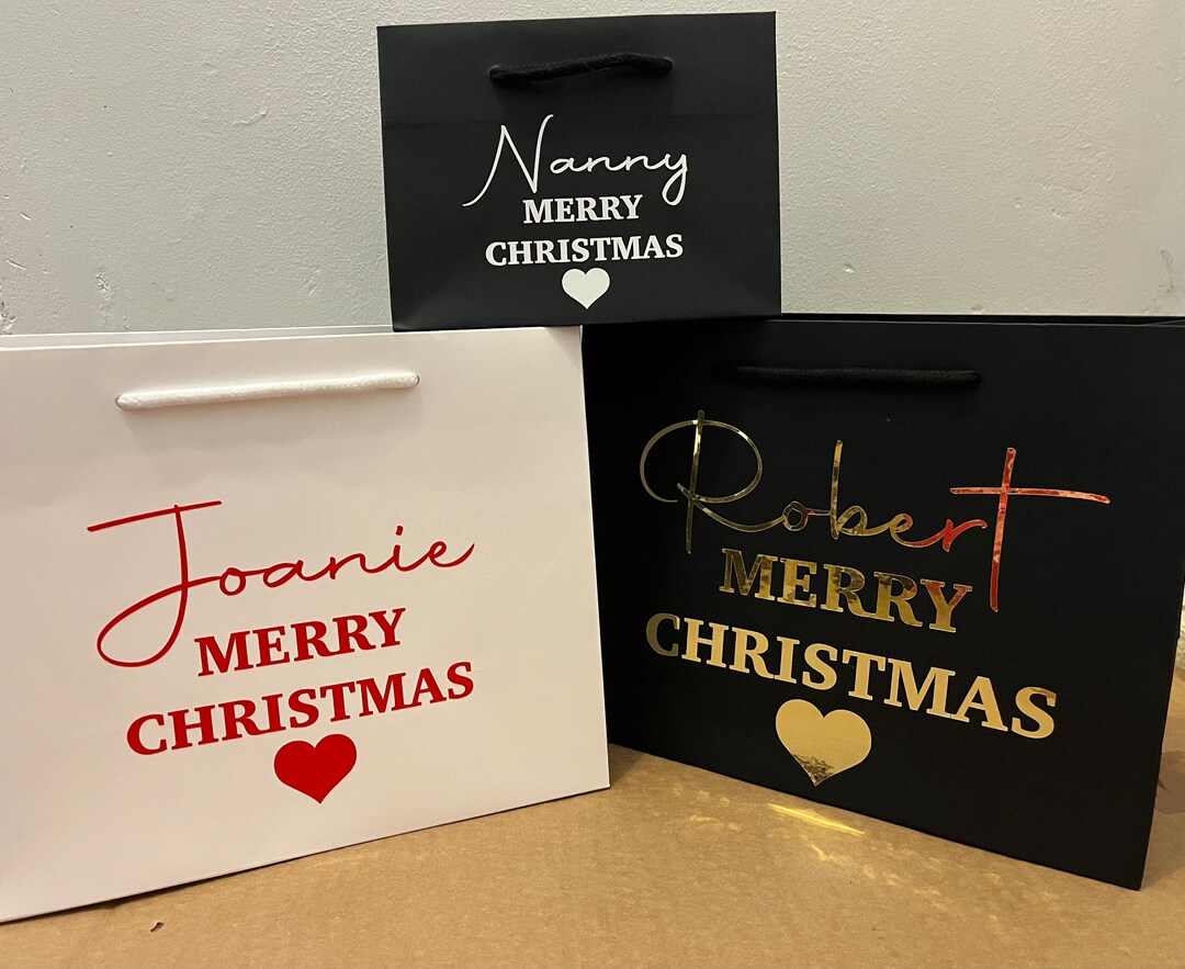 Personalised Christmas Gift Bag Christmas Bag Personalised Etsy UK