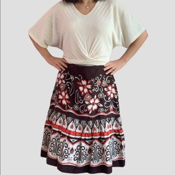 Neiman Marcus silk circle skirt with sequins