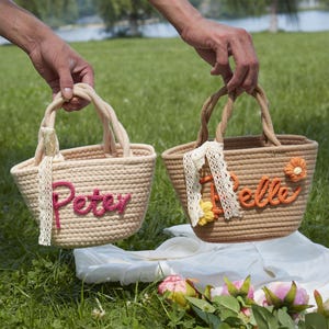 Personalized Cotton Bridesmaid Handbag, Bachelorette Party Gift Bag