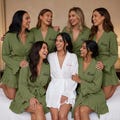 100% Cotton Bridesmaid Proposal Robes, Personalized Embroidered Bridal Robes, Wedding Party Getting Ready Robes