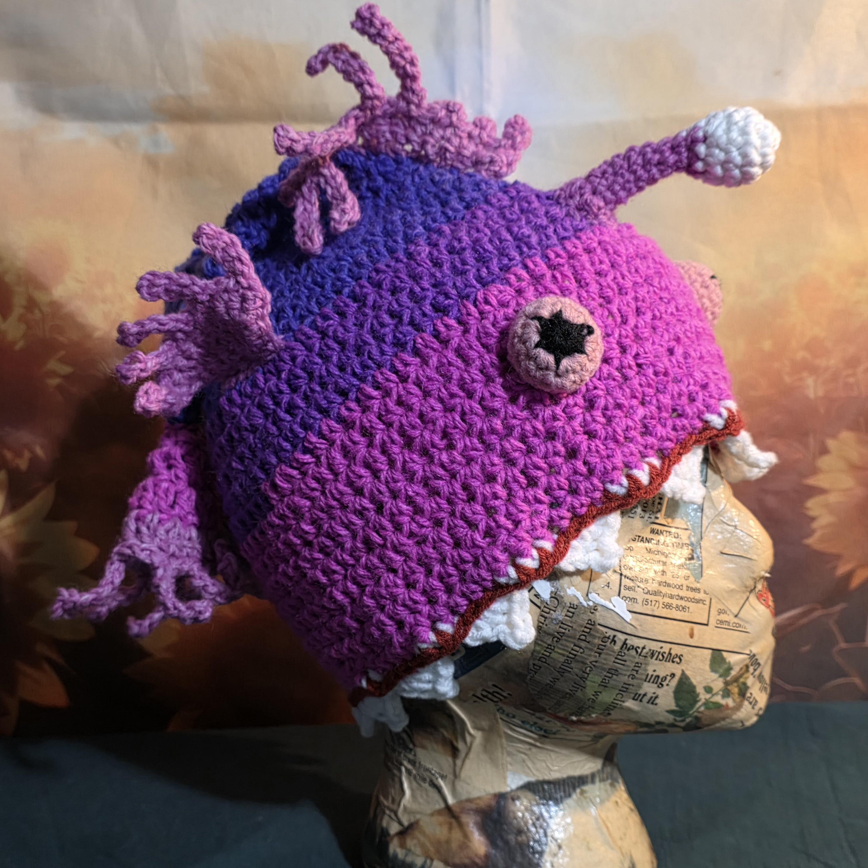 Monster Knitted Hat - Etsy display picture 1