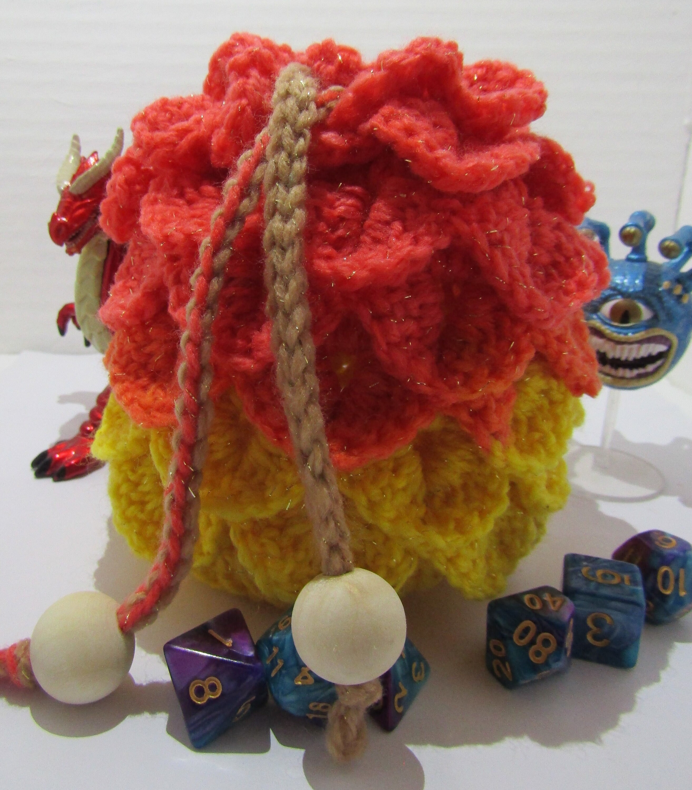 Dragon Egg Dice Bag Handmade Crochet Etsy