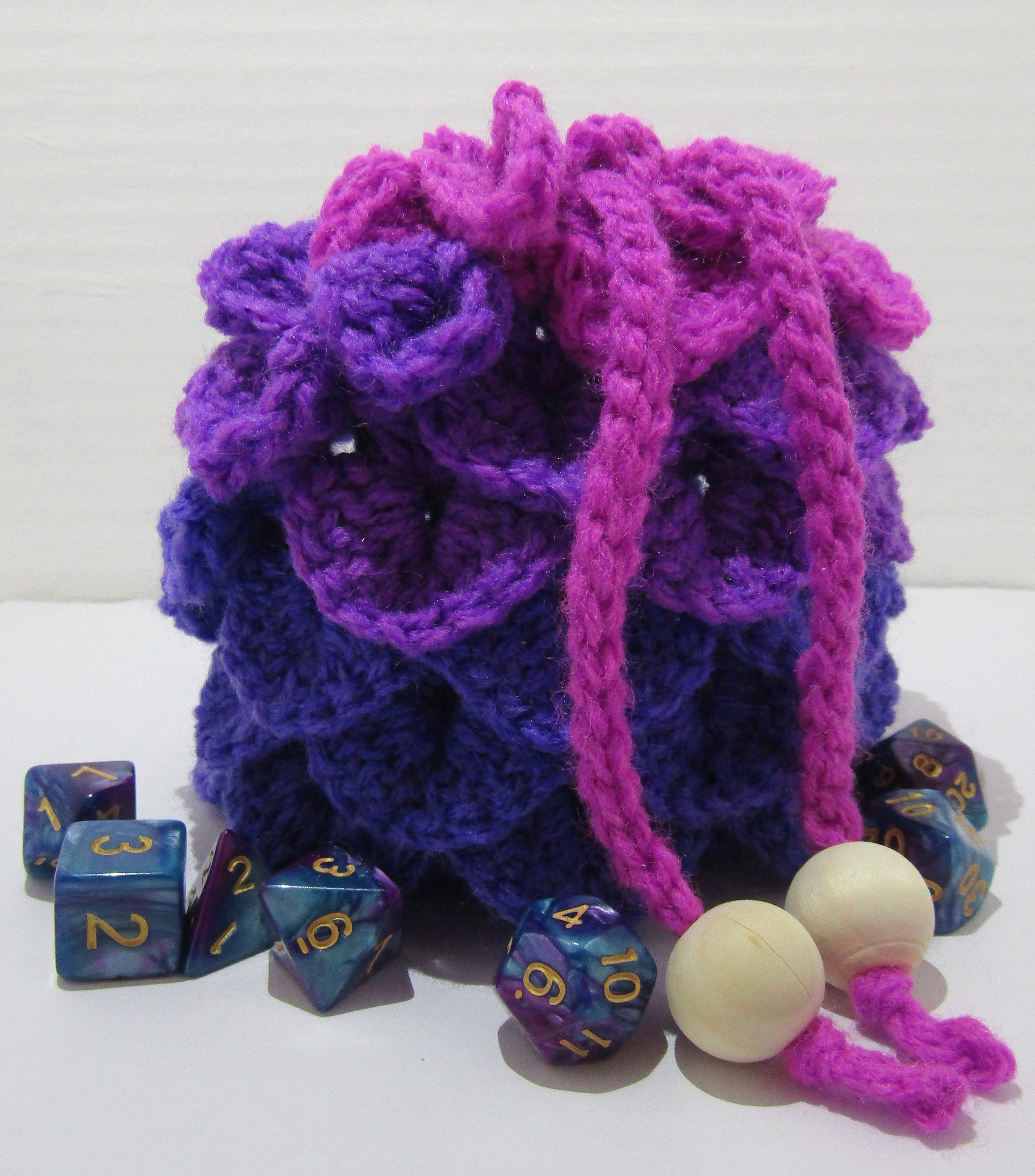 Dragon Egg Dice Bag Handmade Crochet Etsy