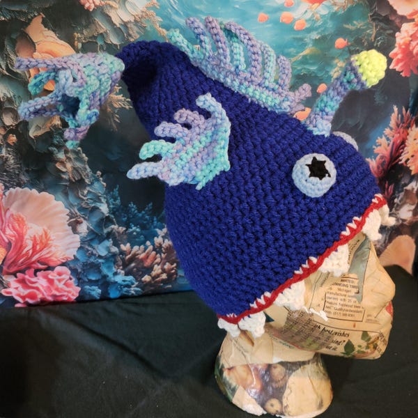Shellfish Riddle Hat Sea Creature Hat - Etsy