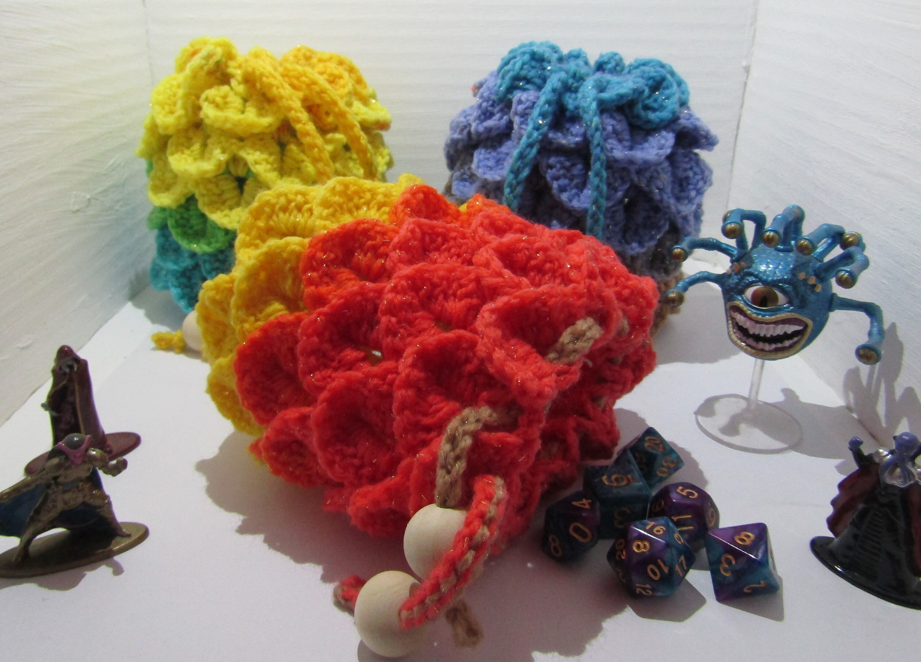 Dragon Egg Dice Bag Handmade Crochet Etsy