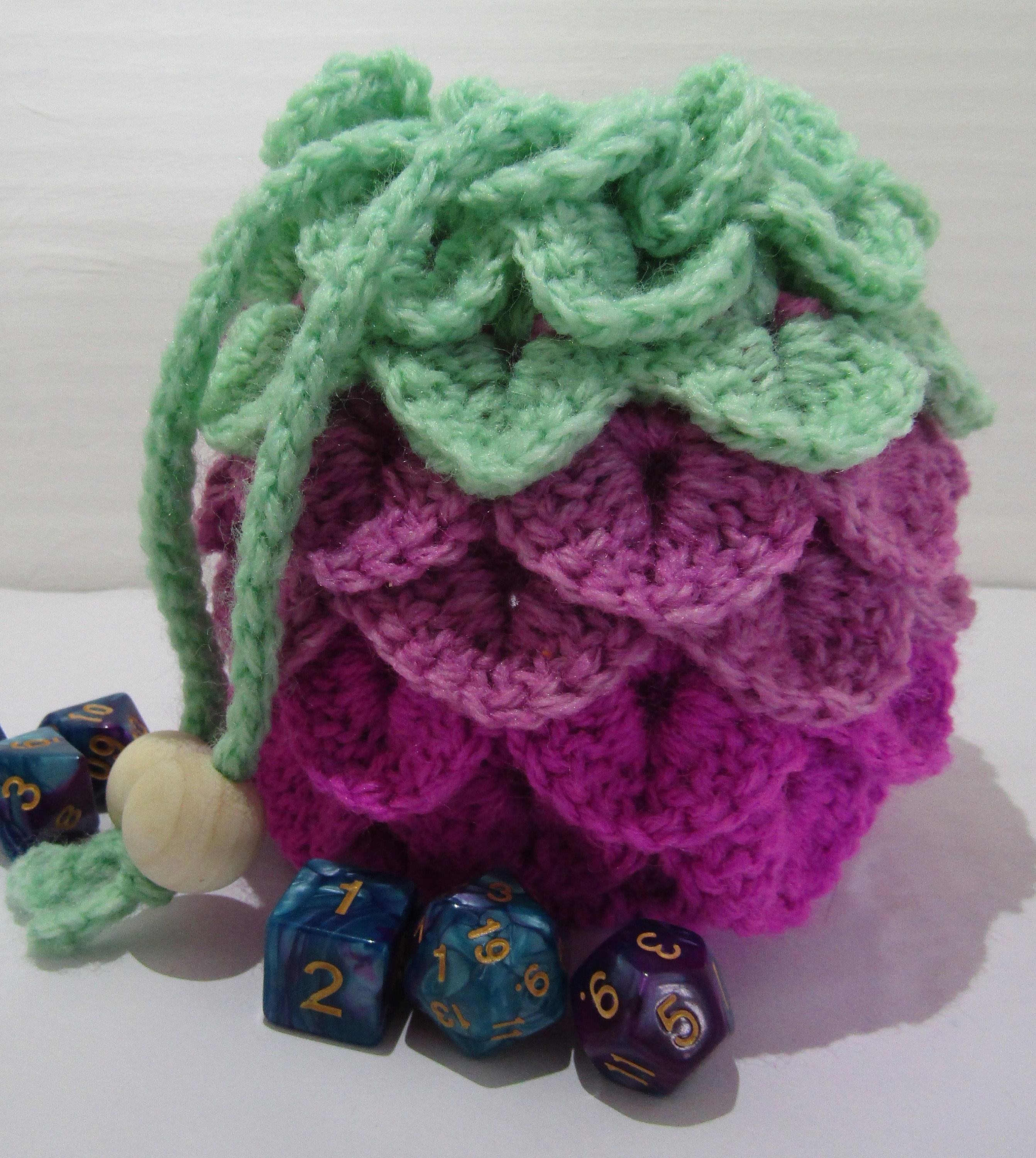 Dragon Egg Dice Bag Handmade Crochet Etsy