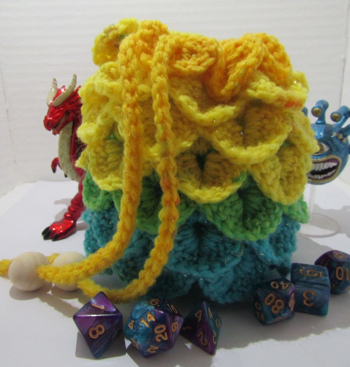 Dragon Egg Dice Bag Handmade Crochet Etsy