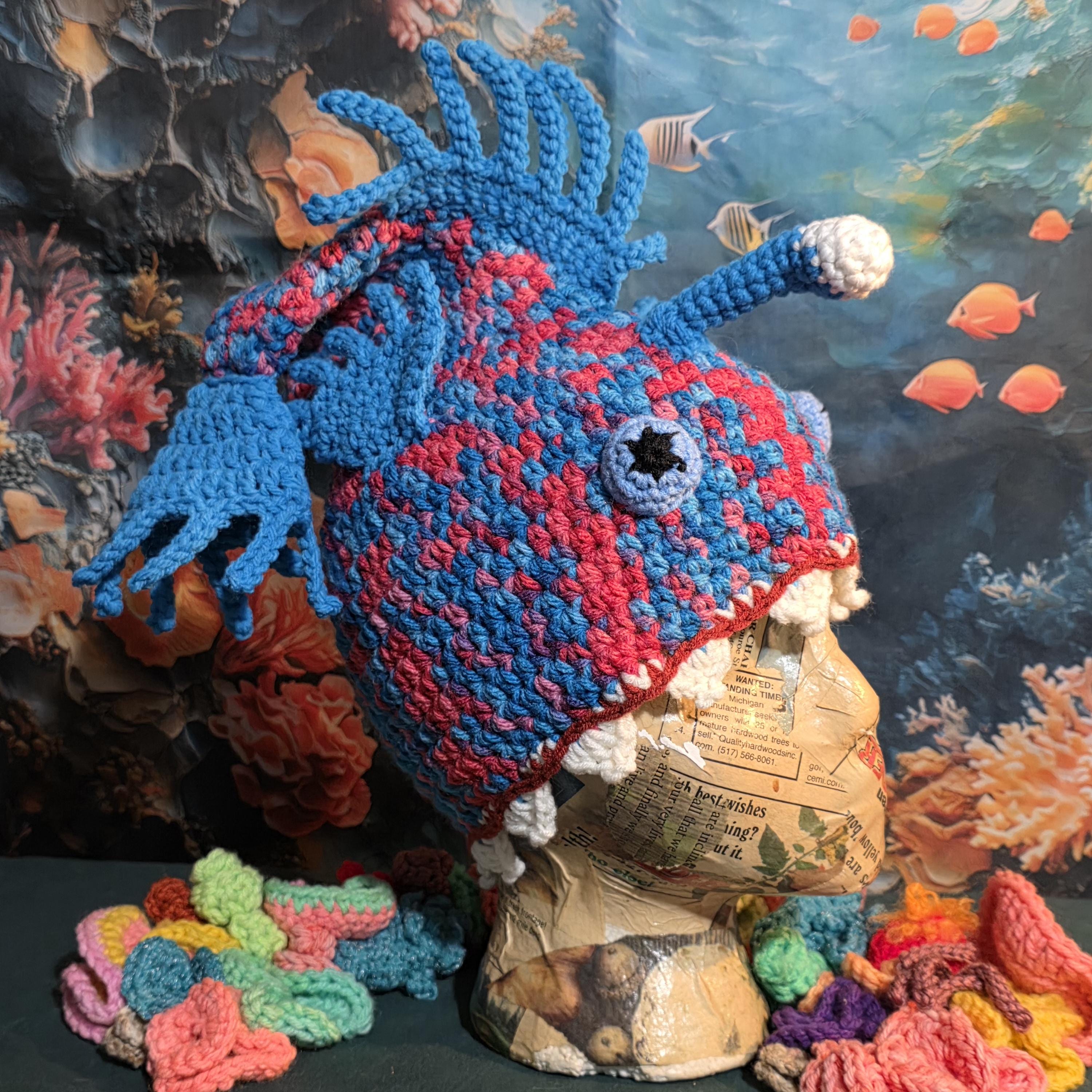 Handmade Crochet Animal Beanie Hat Novelty Knit Skull Cap Stretchy Fit Adults $_32.JPG?set_id=880000500F main image 3