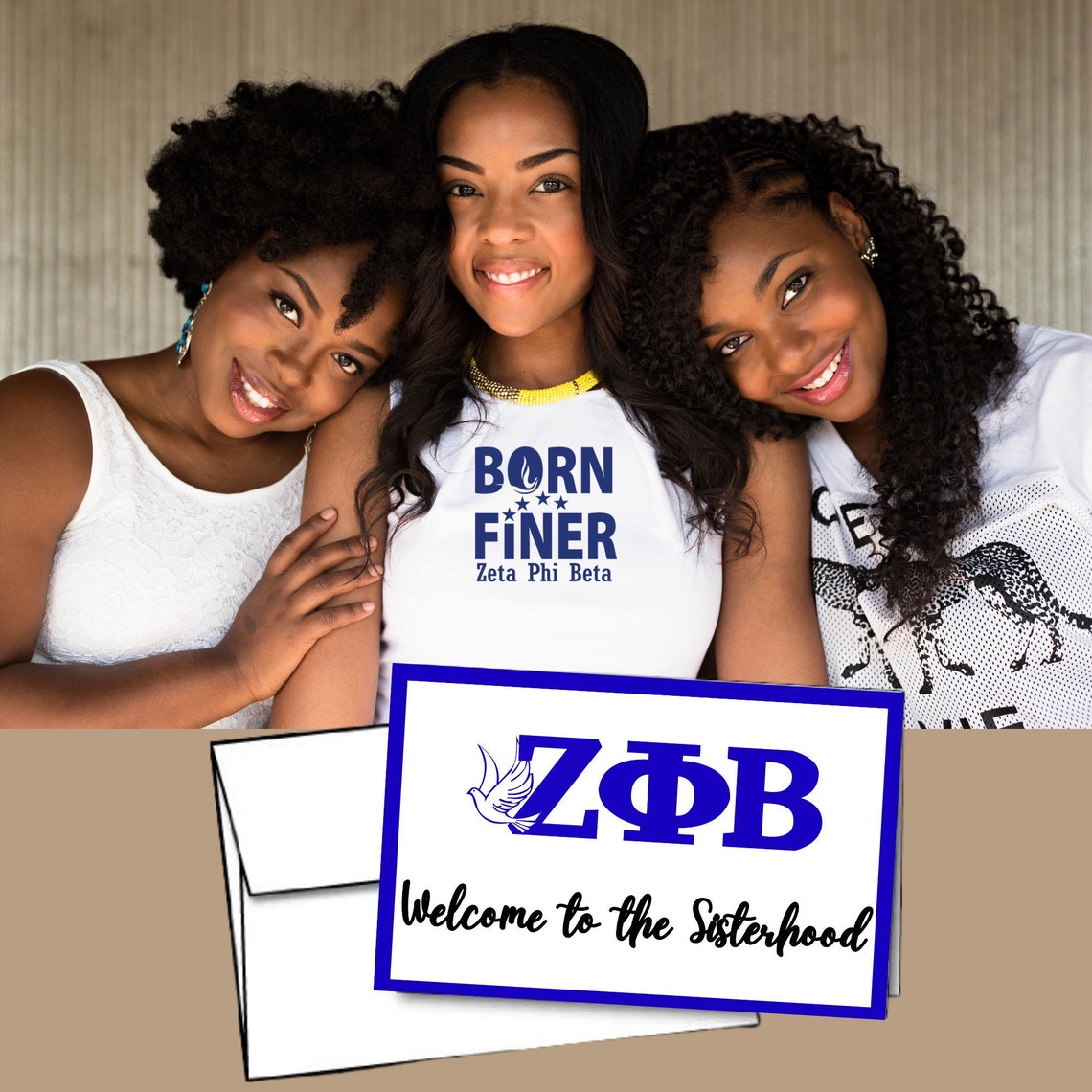 Zeta Phi Beta to the Sisterhood Card Sorority Probate Etsy