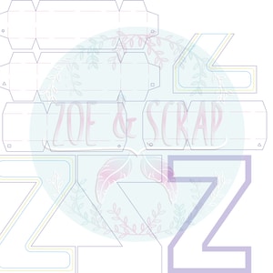 Letra Z mayúscula 3D archivo de corte PNG,SVG y EPS, comprimido en un archivo .zip