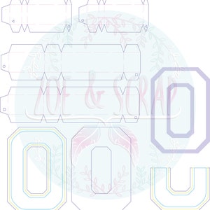 Número 0 o letra O en  3D archivo de corte PNG,SVG y EPS, comprimido en un archivo .zip