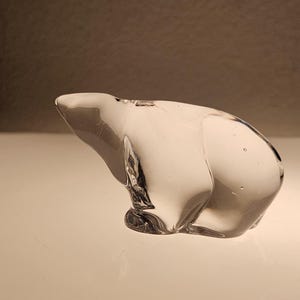 Hadeland Norway Glass Polar Bear - Etsy