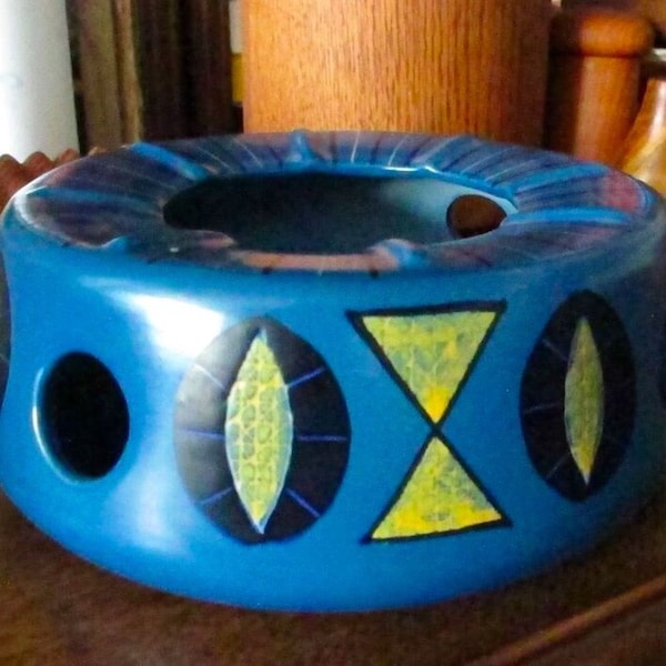 Vintage Mid Century Anita Nylund Art Pottery Candle Dish Jie Gantofta Sweden