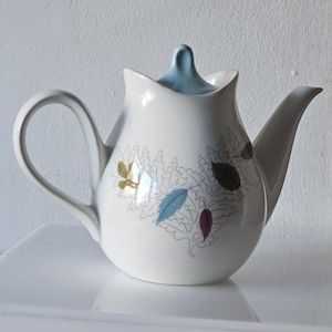 Vintage mid 50s Eva Zeisel HallCraft &#39;Century Fern&#39; Teapot w/Lid