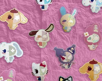 Skelly Cuties |  Holografische kawaiistickers