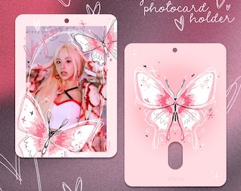 Y2K Butterfly Acrylic PC Holder | KPOP Photocard Holder