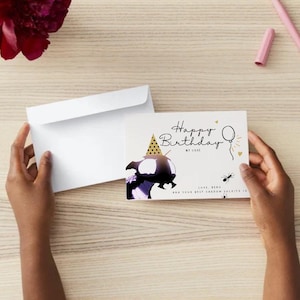 Carte d'anniversaire anime solo leveling
