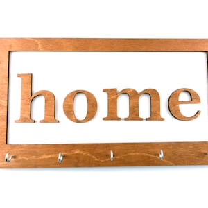 Porta-chaves - Home | Arquivo cortado a laser | Download instantâneo | SVG, DXF, IA | Uso comercial | Arquivo Glowforge | Modelo de cortador a laser