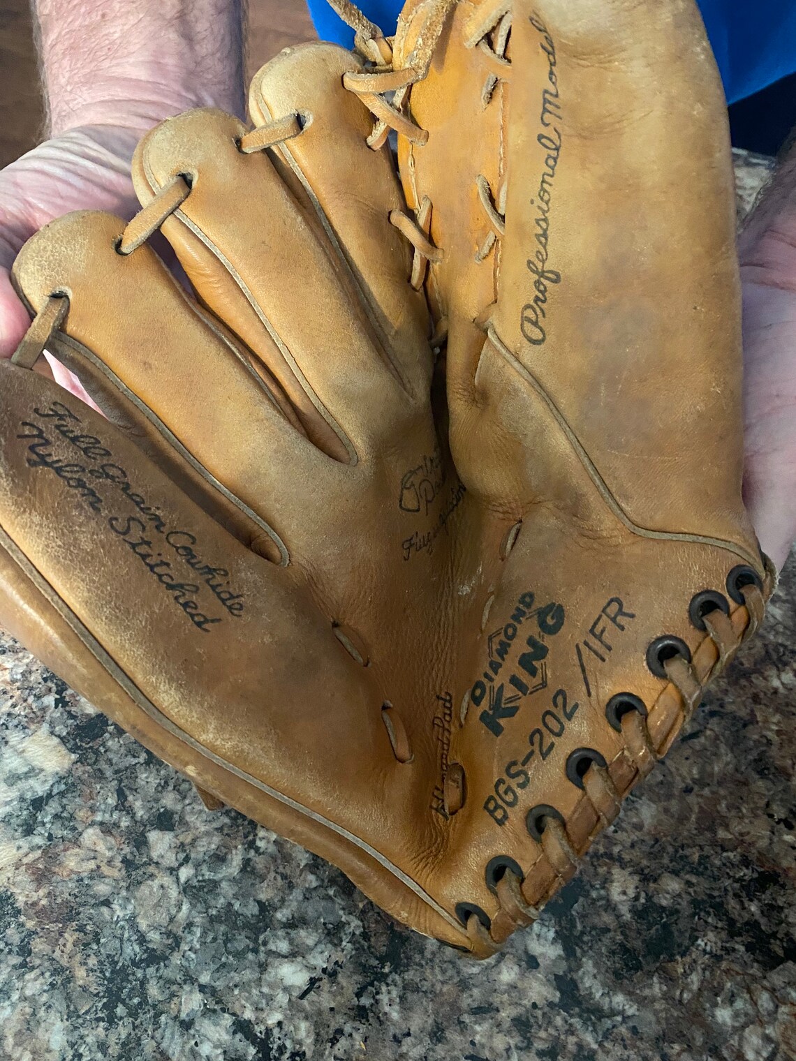 Vintage left handed baseball glove. Diamond King Etsy