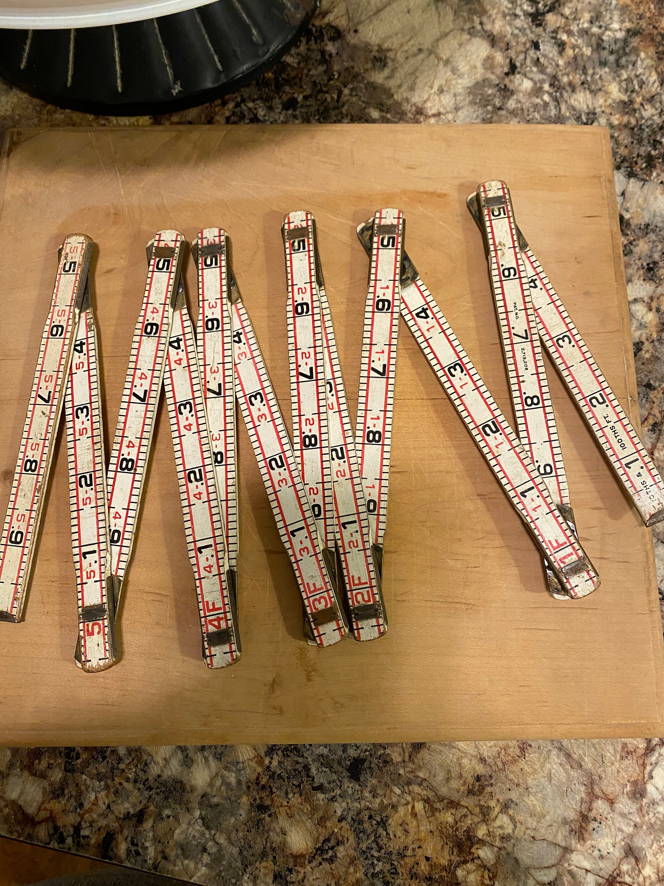 Vintage expandable wood measuring stick Etsy