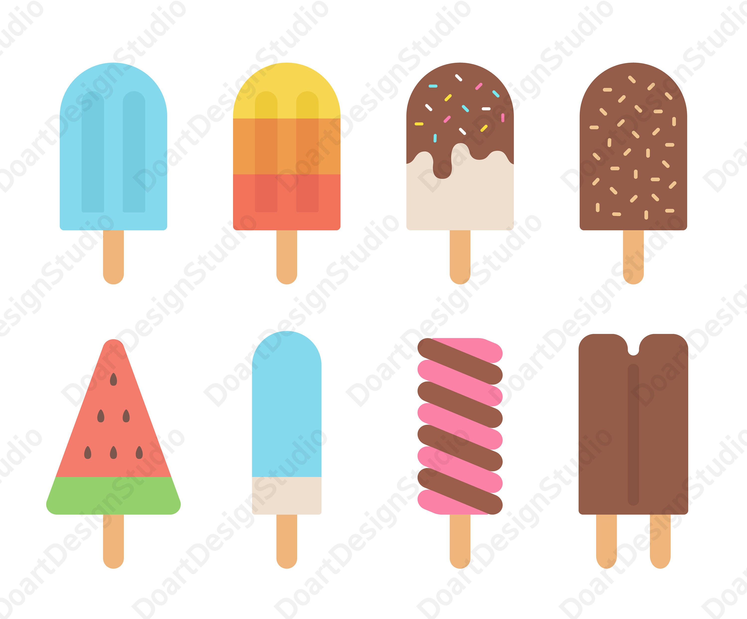 Popsicle Svg Ice Cream Cut File Ice Cream Bundle Svg Ice Etsy