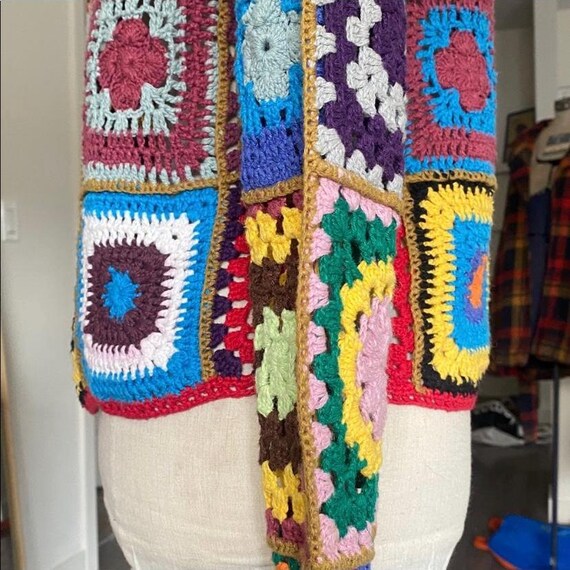 Vintage 1990s Y2K Express Patchwork Crochet Top - image 6