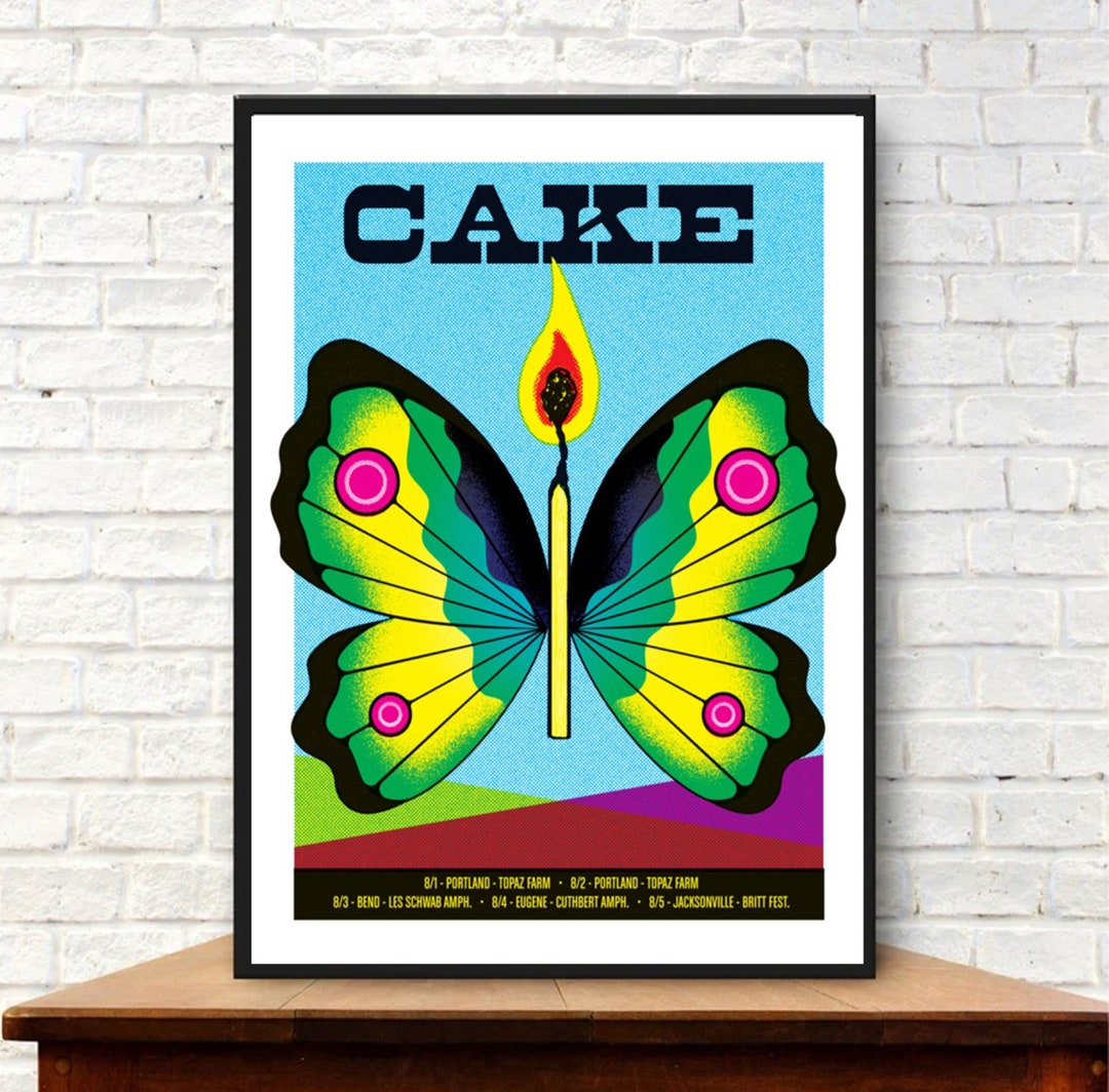 The Band Cake Tour 2023 Poster an Evening With CAKE July 2023 Etsy